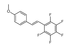 1,2,3,4,5-pentafluoro-6-[2-(4-methoxyphenyl)ethenyl]benzene Structure