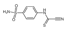 (4-sulfamoylphenyl)carbamothioyl cyanide结构式