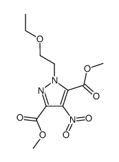 dimethyl 1-(2-ethoxyethyl)-4-nitro-1H-pyrazole-3,5-dicarboxylate Structure