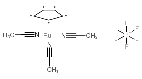 三(乙腈基)环戊二烯六氟磷酸钌结构式