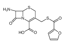 7-AMINO-3-(2-FUROYLTHIOMETHYL)-3-CEPHEM-4-CARBOXYLIC ACID结构式