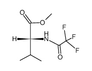 N-trifluoroacetyl methyl ester of (R)-valine Structure
