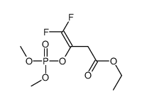 ethyl 3-dimethoxyphosphoryloxy-4,4-difluorobut-3-enoate结构式