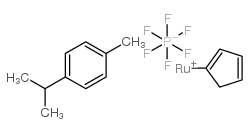 cyclopentadienyl(p-cymene)ruthenium (ii) hexafluorophosphate Structure