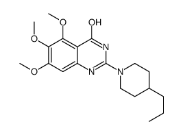 5,6,7-trimethoxy-2-(4-propylpiperidin-1-yl)-1H-quinazolin-4-one Structure
