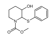 methyl 3-hydroxy-2-phenylsulfanylpiperidine-1-carboxylate Structure