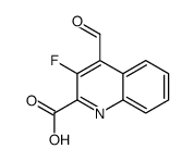 3-fluoro-4-formylquinoline-2-carboxylic acid结构式