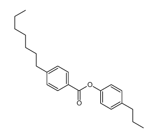 4-正庚基苯甲酸-4-正丙基苯酯结构式