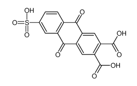 9,10-dioxo-6-sulfoanthracene-2,3-dicarboxylic acid Structure