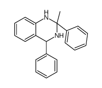 2-methyl-2,4-diphenyl-3,4-dihydro-1H-quinazoline结构式