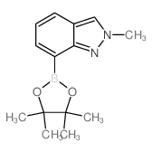 2-甲基-7-(四甲基-1,3,2-二噁硼戊环-2-基)-2H-吲唑结构式