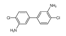 4,4'-dichloro-biphenyl-3,3'-diyldiamine结构式