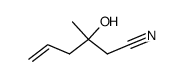 3-hydroxy-3-methyl-hex-5-enenitrile结构式