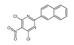 4,6-dichloro-2-[2]naphthyl-5-nitro-pyrimidine结构式