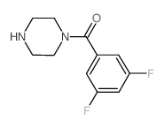 (3,5-Difluorophenyl)(1-piperazinyl)methanone Structure
