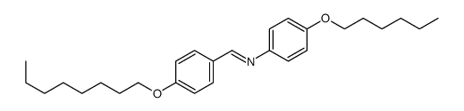N-(4-hexoxyphenyl)-1-(4-octoxyphenyl)methanimine Structure