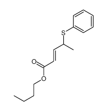 butyl 4-phenylsulfanylpent-2-enoate Structure