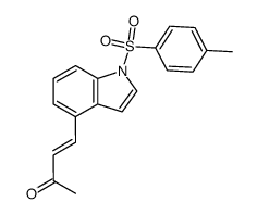 trans-4-(1-Tosyl-4-indolyl)-3-buten-2-on Structure
