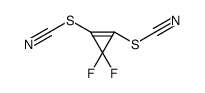 (3,3-difluoro-2-thiocyanatocyclopropen-1-yl) thiocyanate Structure