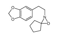 2-[2-(1,3-benzodioxol-5-yl)ethyl]-1-oxa-2-azaspiro[2.4]heptane结构式