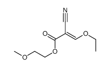 2-methoxyethyl 2-cyano-3-ethoxyprop-2-enoate结构式