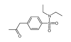 N,N-diethyl-4-(2-oxopropyl)benzenesulfonamide结构式