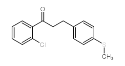 2'-CHLORO-3-(4-THIOMETHYLPHENYL)PROPIOPHENONE结构式