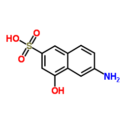 6-氨基-4-羟基-2-萘磺酸结构式