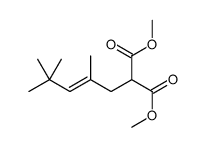 dimethyl 2-(2,4,4-trimethylpent-2-enyl)propanedioate Structure
