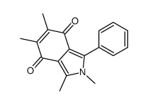 1,2,5,6-tetramethyl-3-phenylisoindole-4,7-dione结构式