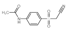 4-(乙酰氨基苯基磺酰基)乙腈结构式