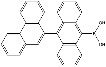 [10-(菲-9-基)蒽-9-基]硼酸结构式