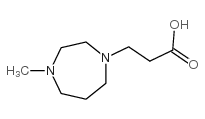 3-(4-甲基-1,4-二氮杂环庚烷-1-基)丙酸结构式