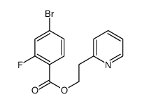 2-pyridin-2-ylethyl 4-bromo-2-fluorobenzoate Structure