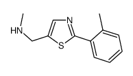 Methyl-(2-o-tolyl-thiazol-5-ylmethyl)-amine结构式