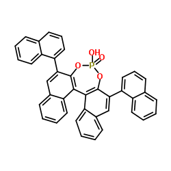 (S)-3,3'-双(1-萘基)-1,1'-联萘酚膦酸酯结构式
