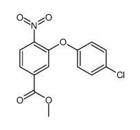 3-(4-氯苯氧基)-4-硝基苯甲酸甲酯结构式