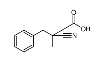 Benzenepropanoic acid, α-cyano-α-methyl结构式