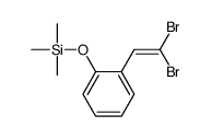 [2-(2,2-dibromoethenyl)phenoxy]-trimethylsilane结构式