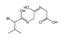 ()-N-[N-(2-bromo-3-methyl-1-oxobutyl)glycyl]-glycine Structure