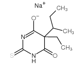 硫仲丁比妥钠盐结构式