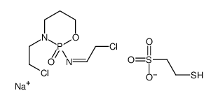 sodium,(E)-2-chloro-N-[3-(2-chloroethyl)-2-oxo-1,3,2λ5-oxazaphosphinan-2-yl]ethanimine,2-sulfanylethanesulfonate Structure