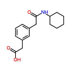 {3-[2-(Cyclohexylamino)-2-oxoethyl]phenyl}acetic acid结构式