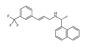 1-Naphthalenemethanamine, α-methyl-N-[(2E)-3-[3-(trifluoromethyl)phenyl]-2-propen-1-yl]-, (αR) Structure