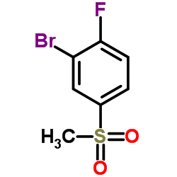2-Bromo-1-fluoro-4-(methylsulfonyl)benzene Structure