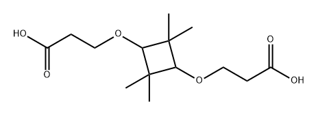 Propionic acid, 3,3'-[(2,2,4,4-tetramethyl-1,3-cyclobutylene)dioxy]di- (7CI)结构式