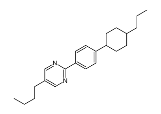 5-丁基-2-[4-(反4-丙基环己基)苯基]嘧啶结构式