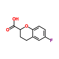 6-Fluoro-2-chromanecarboxylic acid Structure