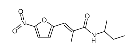 (+-)-2-methyl-3t-(5-nitro-[2]furyl)-acrylic acid sec-butylamide Structure
