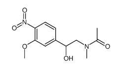 (+-)-N-Acetyl-1-methylamino-2-hydroxy-2-<4-nitro-3-methoxy-phenyl>-aethan Structure